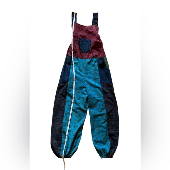 Kathmandu Imports Patchwork Harem Jumpsuit Overalls - Picture 13 of 16